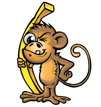 monkey cartoon のイラスト素材