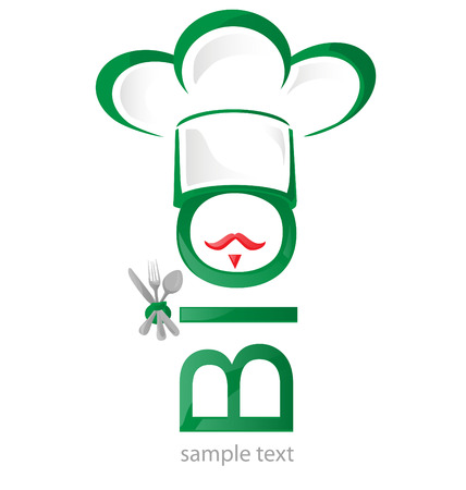 bio symbol restaurantのイラスト素材