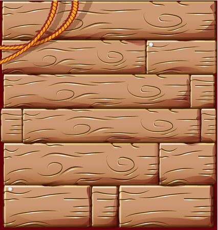 wood background with cordのイラスト素材