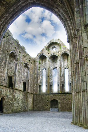 inside the castle Rock of Cashel in irelandのeditorial素材