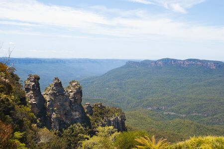 Three Sisters Blue Mountains Australiaの写真素材