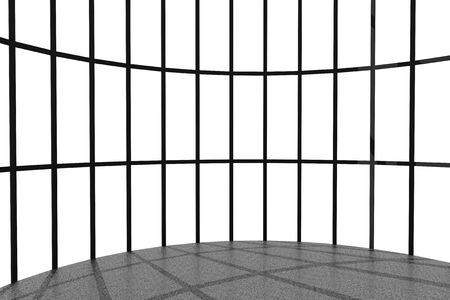 Skyscraper Round Windows 3d render interior on a white backgroundの写真素材