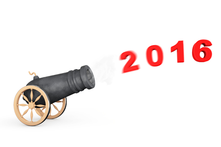 New 2016 Year Sign from Cannon on a white background