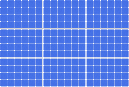 Highly Detailed Solar Cell Pattern Panel extreme closeup. 3d Rendering の写真素材