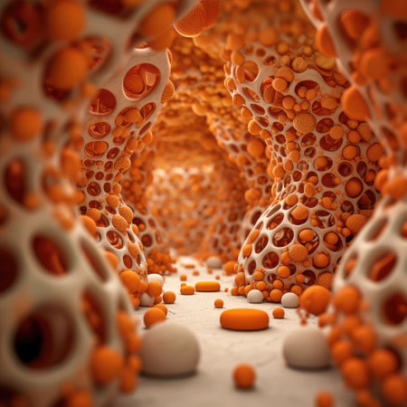Examining Bacteria Under a Microscope extreme closeup. Generative AIの素材