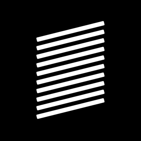 Abstract Geometric Pattern with Diagonal White Lines. Silhouette of Gobos Line Stripped Window Light Texture Pattern, Light Shadow Effect extreme closeup. 3d renderingの写真素材