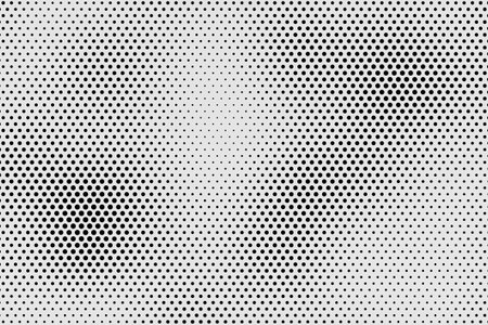 Retro Pop Art Concept. Abstract Black Halftone Dots Pattern Background Extreme Closeup. 3d renderingの写真素材