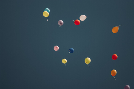 Flying Balloonsの写真素材