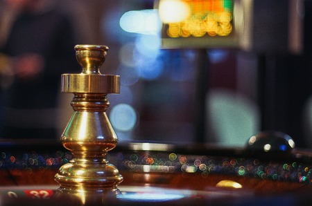 Roulette wheel stoppedの写真素材