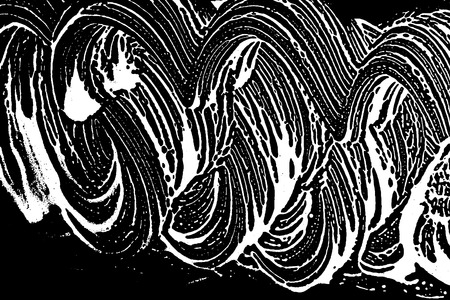 Grunge soap texture. Distress black and white rough foam trace neat background. Noise dirty rectangle grunge foam texture. Dirty artistic soap background. Vector illustration.のイラスト素材