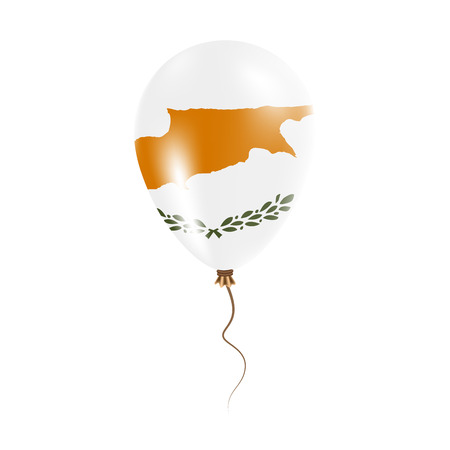 Cyprus balloon flag illustration.のイラスト素材