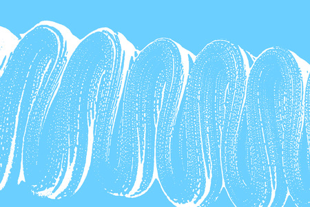 Natural soap texture admirable light blue foam trace background. Artistic resplendent soap suds cleanliness, cleanness, purity concept vector illustration.のイラスト素材