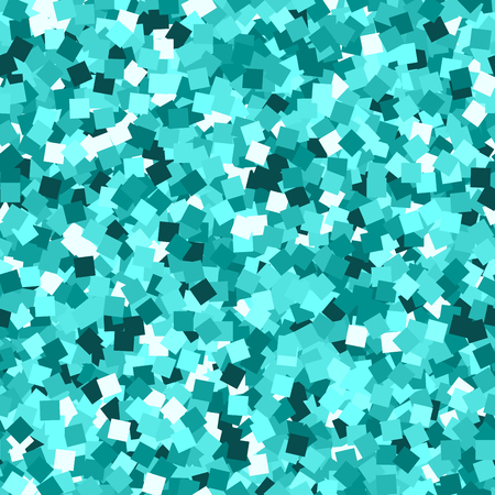 Glitter seamless texture. Adorable emerald particles. Endless pattern made of sparkling squares. Actual abstract vector illustration.のイラスト素材