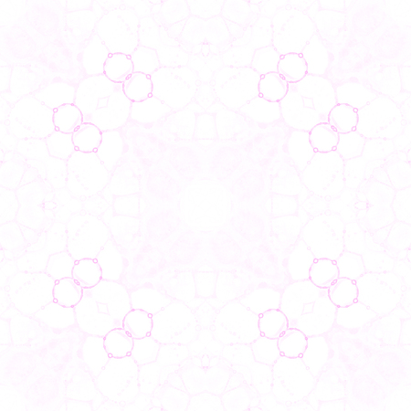 Pink seamless pattern. Appealing delicate soap bubbles. Lace hand drawn textile ornament. Kaleidoscope mandala lingerie print. Sublime abstract watercolor background.の写真素材
