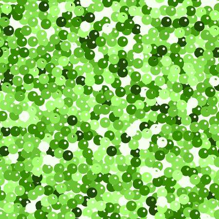 Glitter seamless texture. Admirable green particles. Endless pattern made of sparkling spangles. Majestic abstract vector illustration.のイラスト素材