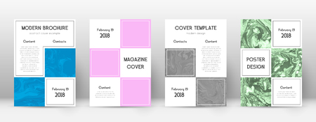 Abstract cover. Marvelous design template. Suminagashi marble business poster. Marvelous trendy abstract cover. Business vector illustration.のイラスト素材