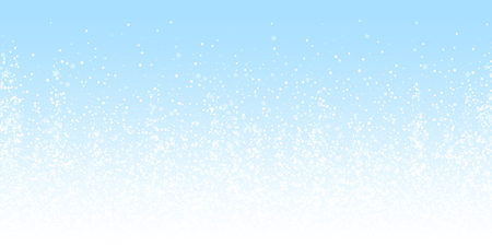 Magic stars Christmas background. Subtle flying snow flakes and stars on night sky background. Admirable winter silver snowflake overlay template. Alive vector illustration.のイラスト素材