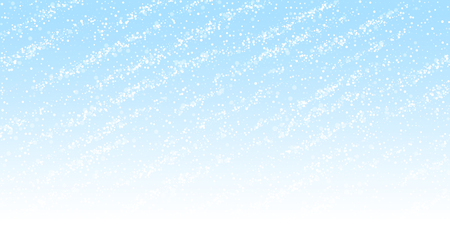 Magic stars Christmas background. Subtle flying snow flakes and stars on night sky background. Admirable winter silver snowflake overlay template. Fancy vector illustration.のイラスト素材