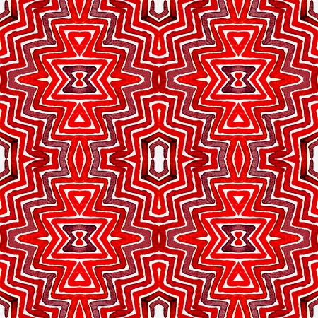 Wine red Geometric Watercolor. Amusing Seamless Pattern. Hand Drawn Stripes. Brush Texture. Adorable...
