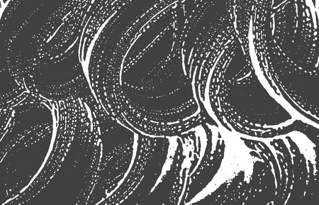 Grunge texture. Distress black grey rough trace. Authentic background. Noise dirty grunge texture. Fascinating artistic surface. Vector illustration.のイラスト素材