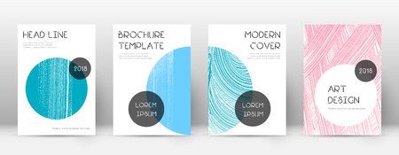 Cover page design template. Trendy brochure layout. Classic trendy abstract cover page. Pink and blue grunge texture background. Delicate poster.のイラスト素材
