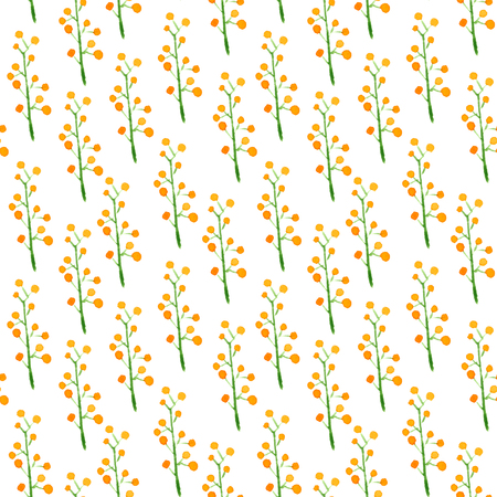 Cute watercolor floral seamless pattern. Colorful boho flowers. Vintage hippie style. Cute floral watercolour pattern. Fascinating trendy handpainted flowers.の写真素材
