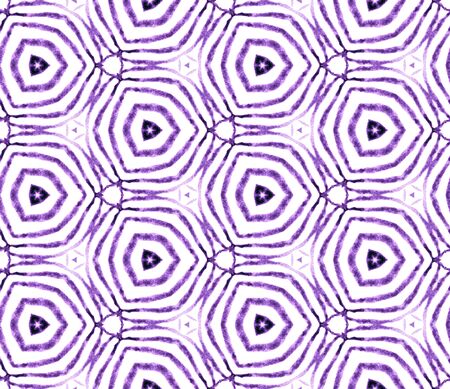 Purple handdrawn seamless pattern. Hand drawn watercolor ornament. Original repeating tile....