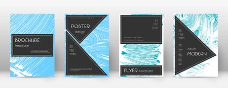 Cover page design template. Black brochure layout. Beautiful trendy abstract cover page. Pink and blue grunge texture background. Authentic poster.のイラスト素材
