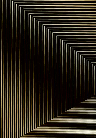 Minimal cover design template. Modern brochure layout. Gold vibrant halftone gradients on black background. Awesome trendy abstract cover design.のイラスト素材