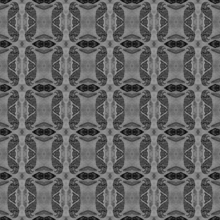 Black and white square allover seamless pattern. Hand drawn watercolor ornament. Adorable repeating...