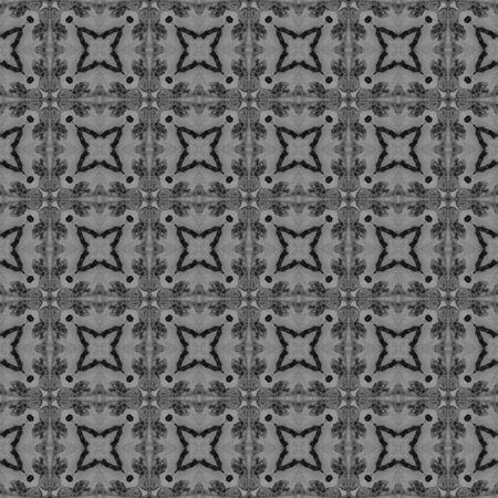 Black and white checked allover seamless pattern. Hand drawn watercolor ornament. Brilliant...