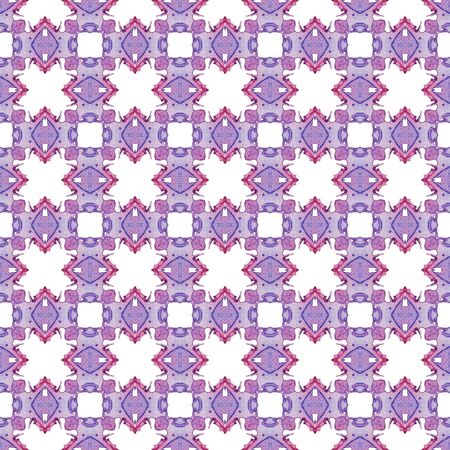 Red blue geometric seamless pattern. Hand drawn watercolor ornament. Attractive repeating design....