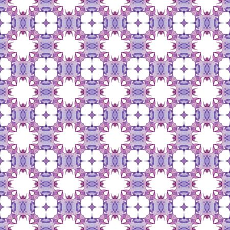 Red blue geometric seamless pattern. Hand drawn watercolor ornament. Bizarre repeating design. Fresh...