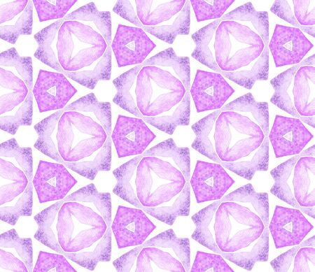 Violet purple vintage seamless pattern. Hand drawn watercolor ornament. Resplendent repeating tile....