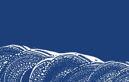 Grunge texture. Distress indigo rough trace. Energetic background. Noise dirty grunge texture. Favorable artistic surface. Vector illustration.のイラスト素材