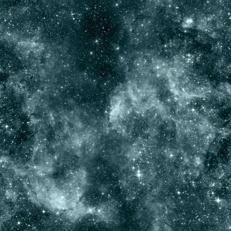 Galaxy fabric seamless pattern. Turqouise abstract background. Design for wrapping paper, yoga mat...