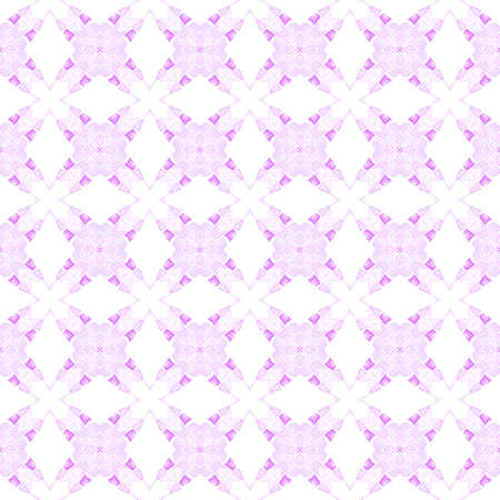 Chevron watercolor pattern. Purple impressive boho chic summer design. Textile ready memorable...