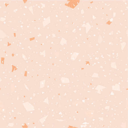 Terrazzo seamless pattern. Gentle classic flooring texture. Classy background made of natural stones, granite, quartz, marble, and concrete. Fantastic seamless terrazzo.のイラスト素材