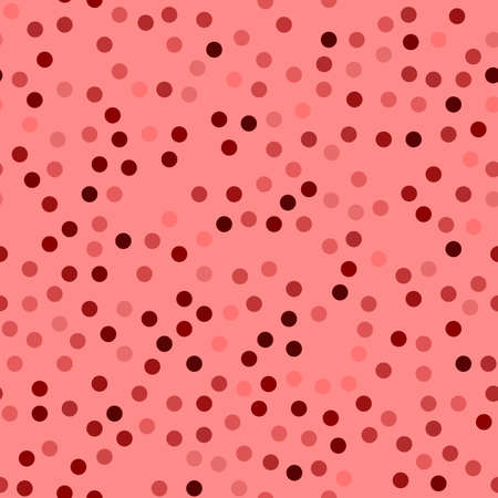 Glitter seamless texture. Actual red particles. Endless pattern made of sparkling circles. Exotic abstract vector illustration.のイラスト素材