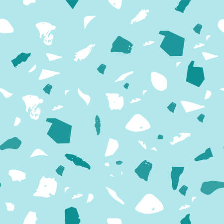 Terrazzo seamless pattern. Colorful classic flooring texture. Bold background made of natural stones, granite, quartz, marble, and concrete. Valuable seamless terrazzo.のイラスト素材