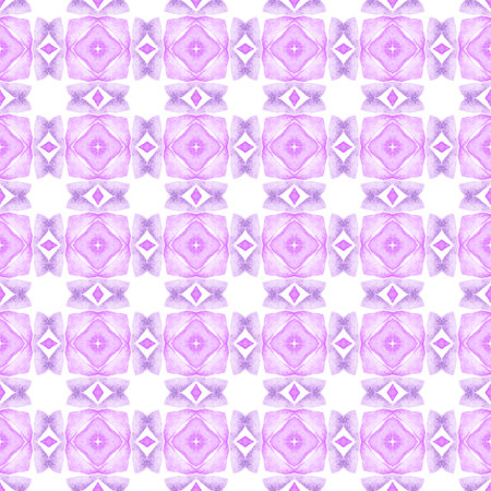 Chevron watercolor pattern. Purple marvelous boho chic summer design. Textile ready fabulous print,...