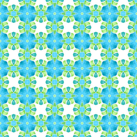 Textile ready pleasing print, swimwear fabric, wallpaper, wrapping.  Green surprising boho chic...