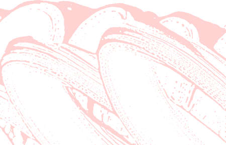 Grunge texture. Distress pink rough trace. Fancy background. Noise dirty grunge texture. Good-looking artistic surface. Vector illustration.のイラスト素材