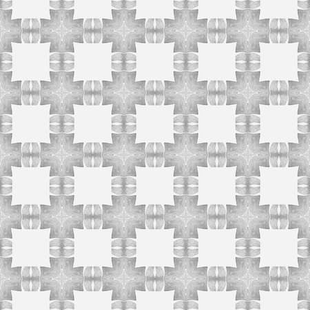 Ikat repeating swimwear design. Black and white outstanding boho chic summer design. Textile ready...