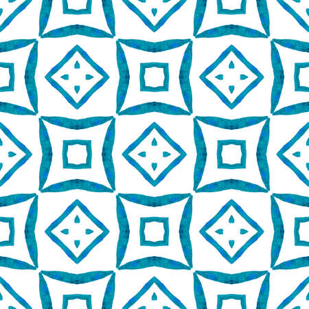 Textile ready admirable print, swimwear fabric, wallpaper, wrapping. Blue exotic boho chic summer...