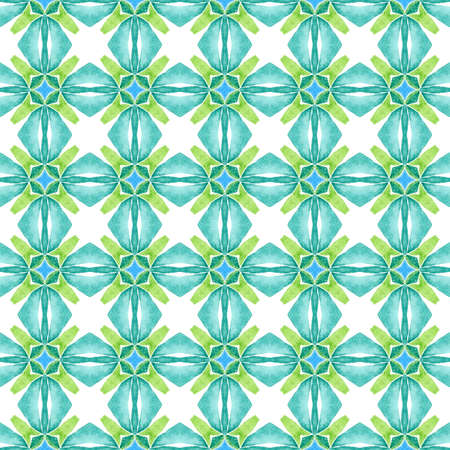 Textile ready amusing print, swimwear fabric, wallpaper, wrapping. Green ravishing boho chic summer...