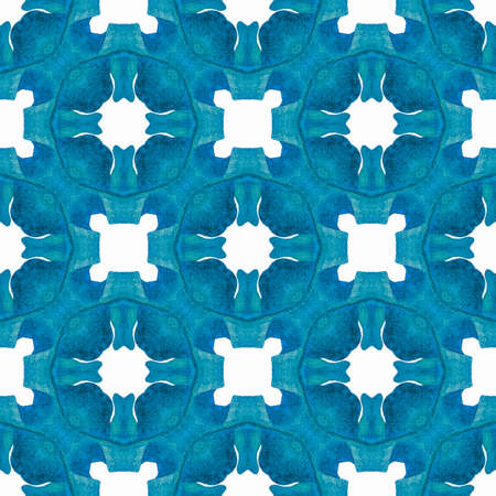 Textile ready valuable print, swimwear fabric, wallpaper, wrapping. Blue bewitching boho chic summer...