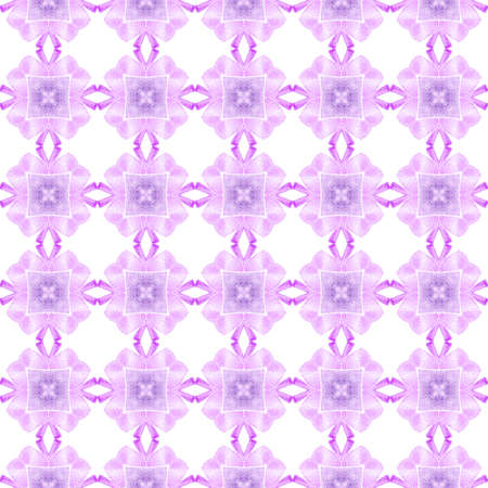 Oriental arabesque hand drawn border. Purple surprising boho chic summer design. Arabesque hand...