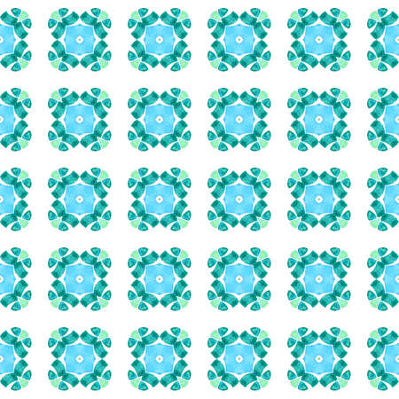 Exotic seamless pattern. Green sightly boho chic summer design. Textile ready amusing print,...