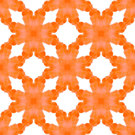 Textile ready ideal print, swimwear fabric, wallpaper, wrapping. Orange great boho chic summer...